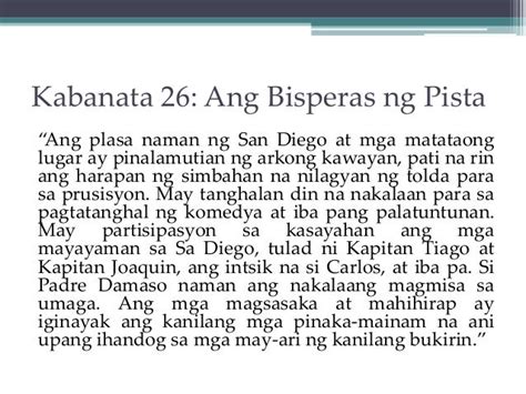 kabanata 26 noli me tangere